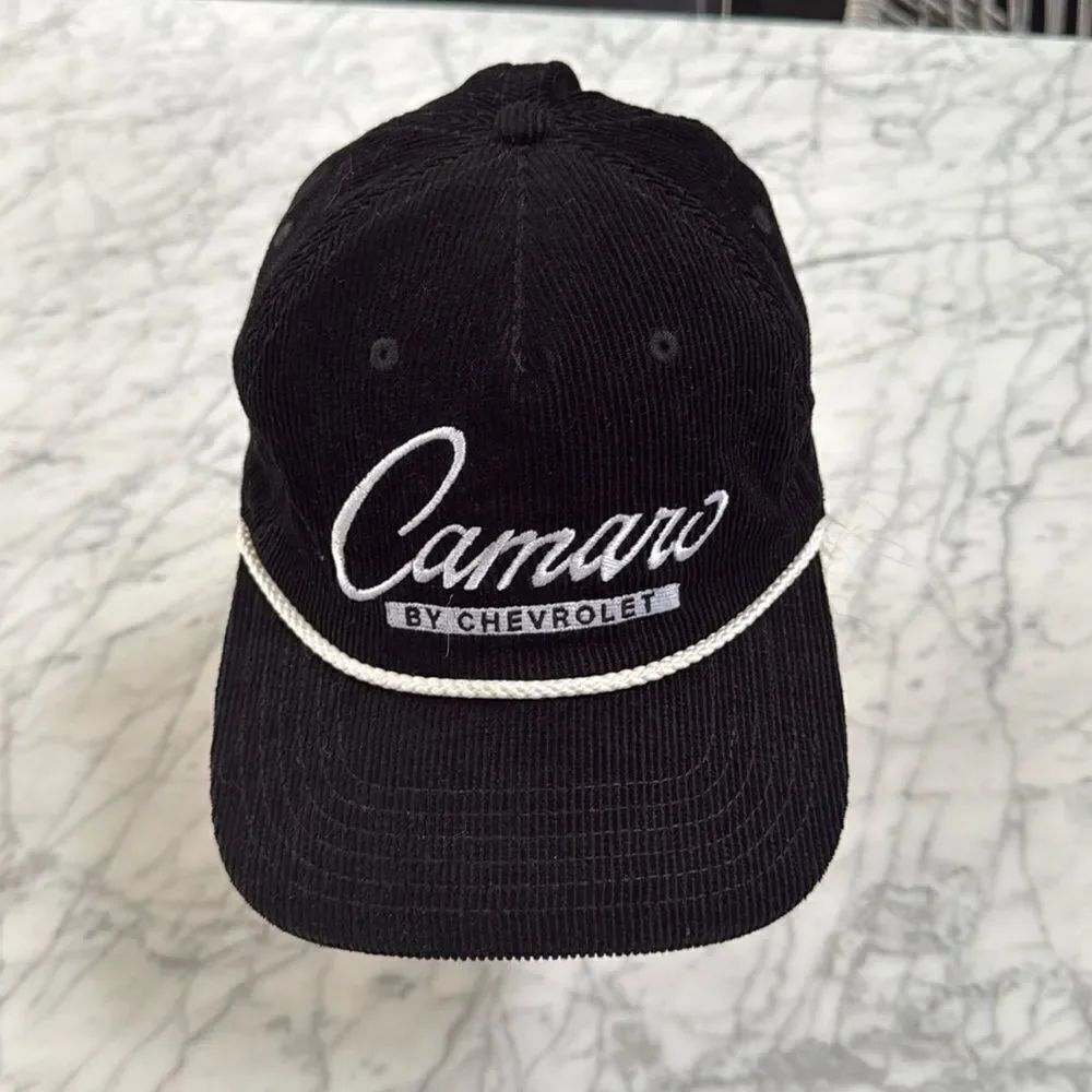 Official GM Product Chevrolet Camaro Corduroy Snapback Hat Black OS